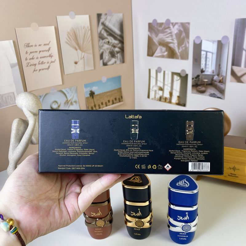 Lattafa Asad 3-Piece Eau de Parfum Gift Set – 30ml x3